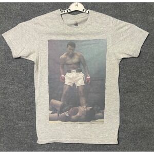 Muhammad Ali T Shirt Boxing‎ Legend Graphic Tee Mens Size Medium Gray
